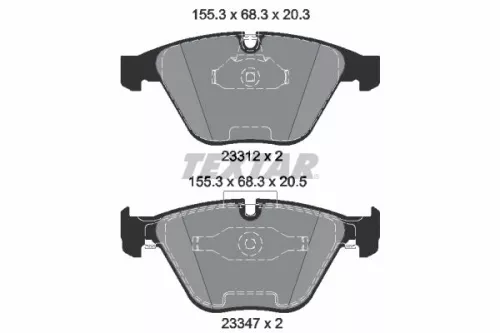 Textar Front Brake Pads Set For Bmw 1 3 5 Series