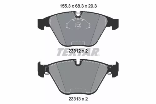 Textar Front Brake Pads Set For Bmw 5 6 7 Series Series
