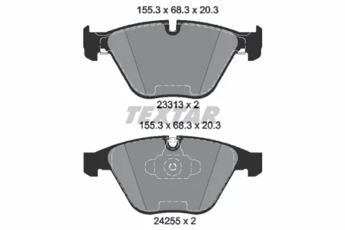 Textar Front Brake Pads Set For Bmw Zinoro 1e 3 3 Series X1