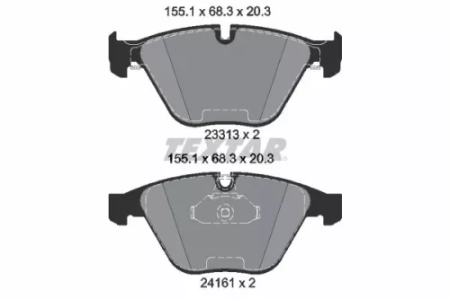 Textar Front Brake Pads Set For Bmw 3 X1 Z4