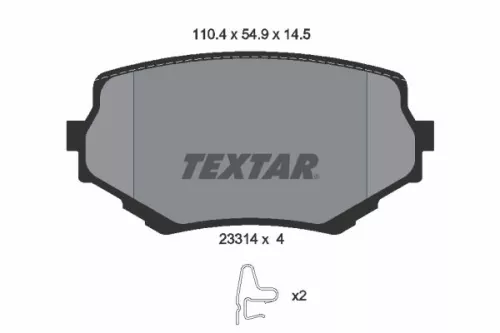 Textar Front Brake Pads Set For Suzuki Grand Vitara Vitara Vitara Cabrio