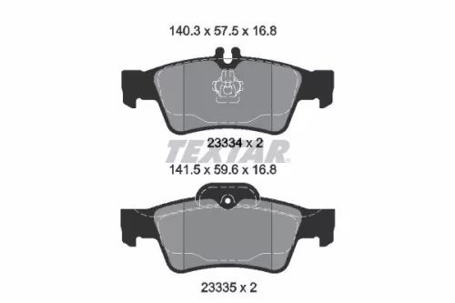 Textar Rear Brake Pads Set For Brabus Mercedes Mercedes (Bbdc) 38s 50s Cls E-cla
