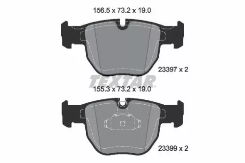 Textar Front Brake Pads Set For Land Rover Range Rover