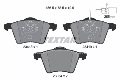 Textar Front Brake Pads Set For Ford Seat Vw Alhambra Galaxy Sharan