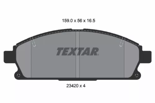 TEXTAR TEXTAR 2342004 Textar Front Brake Pads Set For Nissan X-trail 