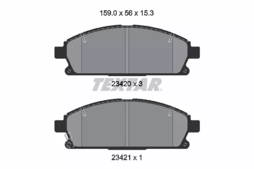 Textar Front Brake Pads Set For Infiniti Nissan Presage Q45