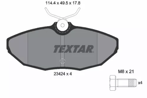 Textar Rear Brake Pads Set For Daimler Ford Usa Jaguar Lincoln Troller Ls S-type