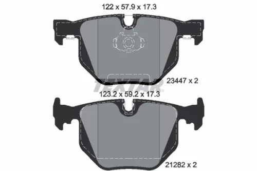 Textar Rear Brake Pads Set For Bmw 7 Series