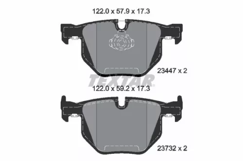Textar Rear Brake Pads Set For Bmw X5 X6