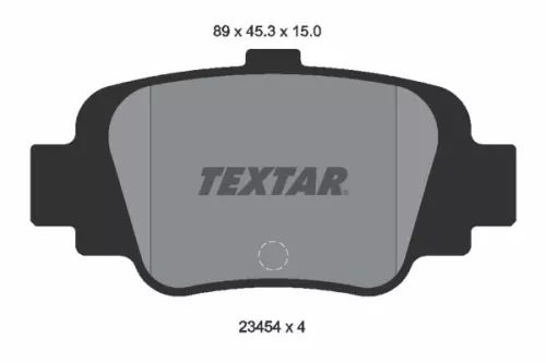 Textar Rear Brake Pads Set For Nissan Micra
