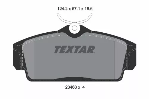 Textar Front Brake Pads Set For Nissan Almera Primera