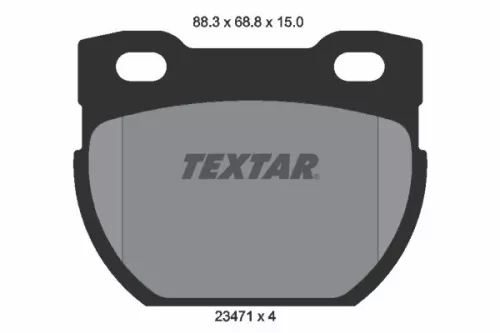 Textar Rear Brake Pads Set For Land Rover Defender