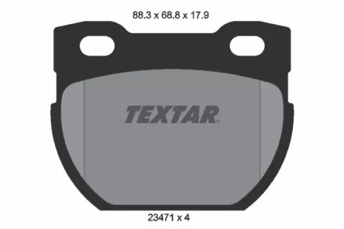 Textar Rear Brake Pads Set For Land Rover Defender