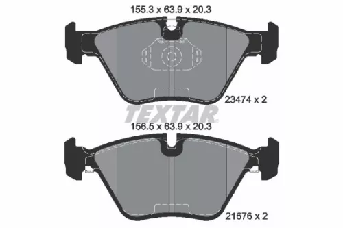 Textar Front Brake Pads Set For Bmw Wiesmann 3 5 Series Mf3 Z3 Z4