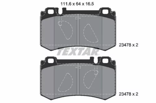 Textar Rear Brake Pads Set For Brabus Mercedes 60s Cls E-class S-class Sl Slr
