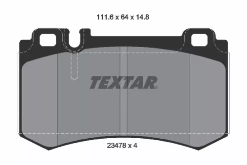 Textar Rear Brake Pads Set For Mercedes Clk S-class Sl