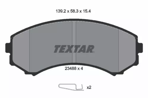 Textar Front Brake Pads Set For Ford Australia Isuzu Mazda Mitsubishi Mitsubishi