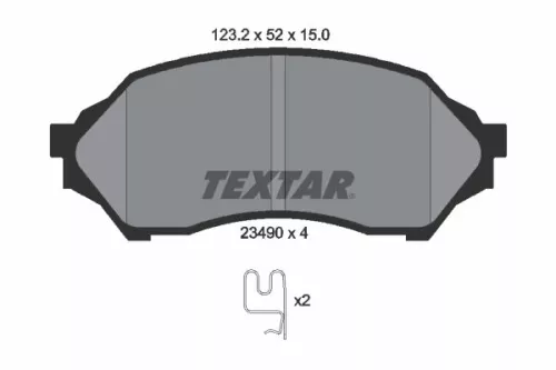 Textar Front Brake Pads Set For Ford Australia Mazda 323 F 323 S Laser Laser / L