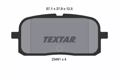 Textar Rear Brake Pads Set For Toyota Paseo Sera Starlet