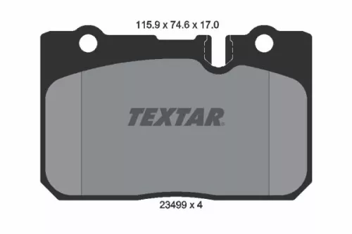 Textar Front Brake Pads Set For Lexus Toyota Celsior Century Ls