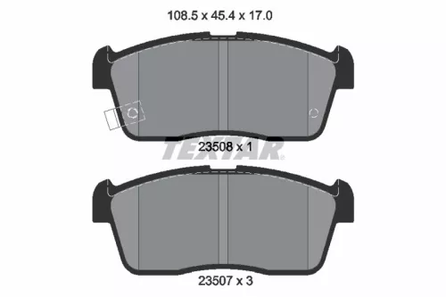 Textar Front Brake Pads Set For Maruti Suzuki Nissan Suzuki A-star Alto Pixo