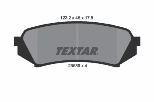 Textar Rear Brake Pads Set For Lexus Toyota Land Cruiser Land Cruiser 100 Lx