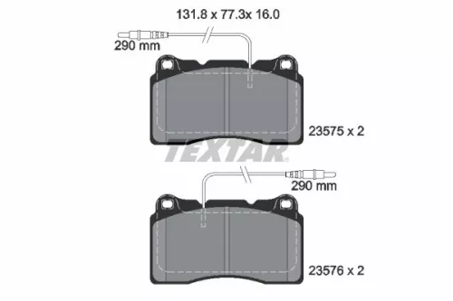 Textar Front Brake Pads Set For Citroën Fiat Lancia Peugeot 607 807 C8 Phedra Ul