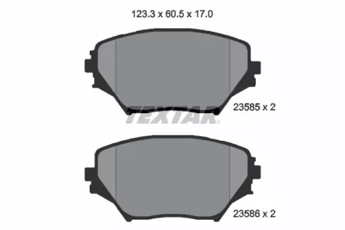 Textar Front Brake Pads Set For Toyota Rav 4
