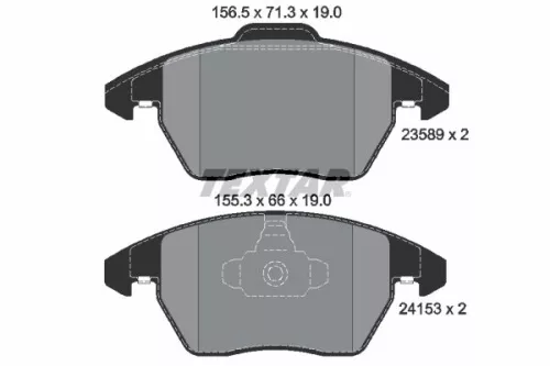 Textar Front Brake Pads Set For Citroën Citroën (Df-psa) Ds (Capsa) Peugeot Peug