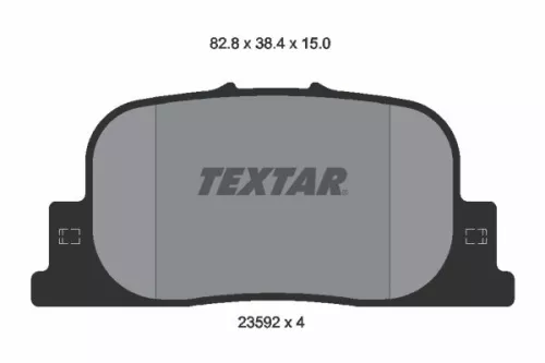 Textar Rear Brake Pads Set For Byd Englon Fengxing Geely Kandi Lexus Lifan Scion