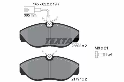 Textar Front Brake Pads Set For Citroën Fiat Peugeot Boxer Ducato Jumper