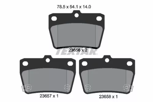 Textar Rear Brake Pads Set For Chery Dr Jonway Toyota A380 Dr 5 Falcon Rav 4 Tig