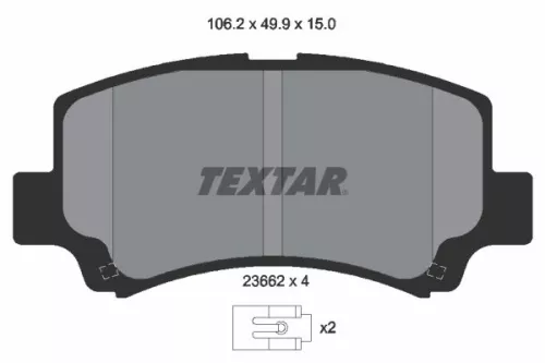 Textar Front Brake Pads Set For Changhe Chery Chevrolet Dfsk Dongfeng Xiaokang D