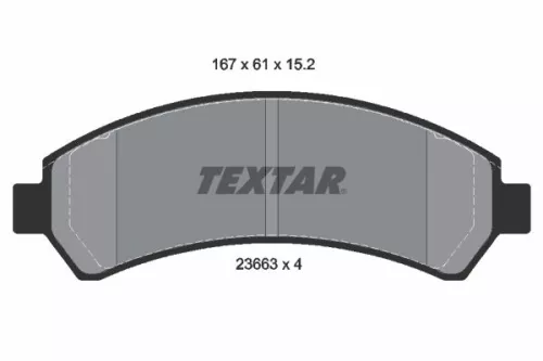 Textar Front Brake Pads Set For Chevrolet Blazer S10 S10 S10 Blazer
