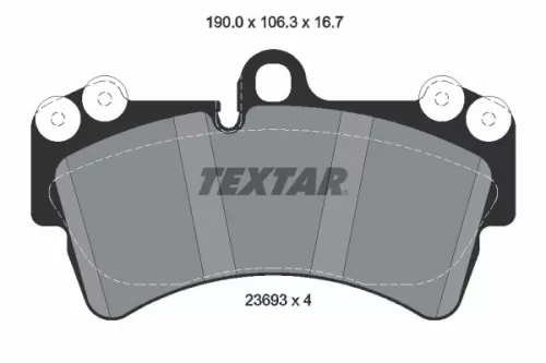 Textar Front Brake Pads Set For Audi Porsche Vw Cayenne Q7 Touareg