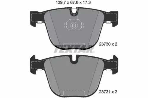 Textar Rear Brake Pads Set For Bentley Bmw Rolls-royce 1 3 5 6 7 Series Arnage A