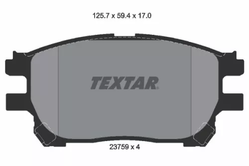Textar Front Brake Pads Set For Toyota Previa