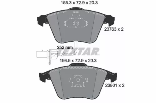 Textar Front Brake Pads Set For Audi Seat A4 A6 A6 Allroad A8 Exeo