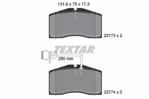 Textar Front Brake Pads Set For Audi A8