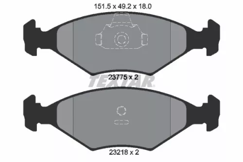 Textar Front Brake Pads Set For Fiat Palio Siena