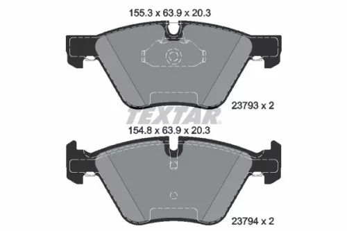 Textar Front Brake Pads Set For Bmw 3 Series 5 5 Series X1