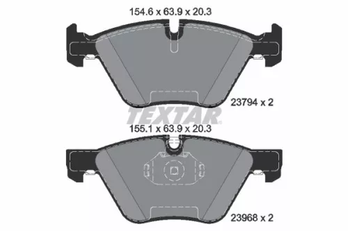 Textar Front Brake Pads Set For Bmw 3 X1 Z4