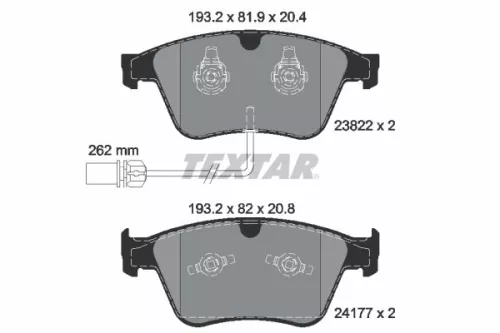Textar Front Brake Pads Set For Bentley Continental Continental Flying Spur Flyi