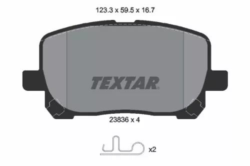 Textar Front Brake Pads Set For Great Wall Pontiac Toyota Avensis Verso Corolla 