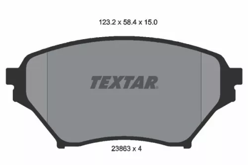 Textar Front Brake Pads Set For Eunos Mazda Mx-5 Roadster