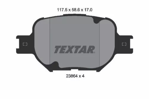 Textar Front Brake Pads Set For Scion Toyota Allion Brevis Caldina Celica Coroll