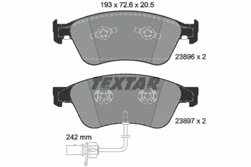 Textar Front Brake Pads Set For Audi Vw A6 A8 Phaeton