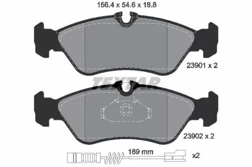 Textar Rear Brake Pads Set For Dodge Freightliner Mercedes Puch Vw G-modell Lt 2