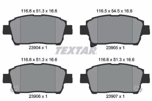 Textar Front Brake Pads Set For Byd Englon Geely Great Wall Lifan Toyota 620 All