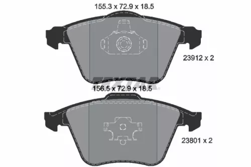 Textar Front Brake Pads Set For Ford Ford Australia Mazda Saab Volvo 3 9-3 9-3x 
